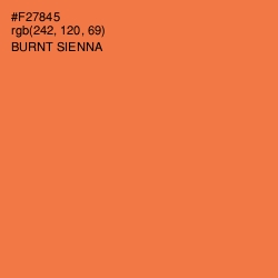 #F27845 - Burnt Sienna Color Image